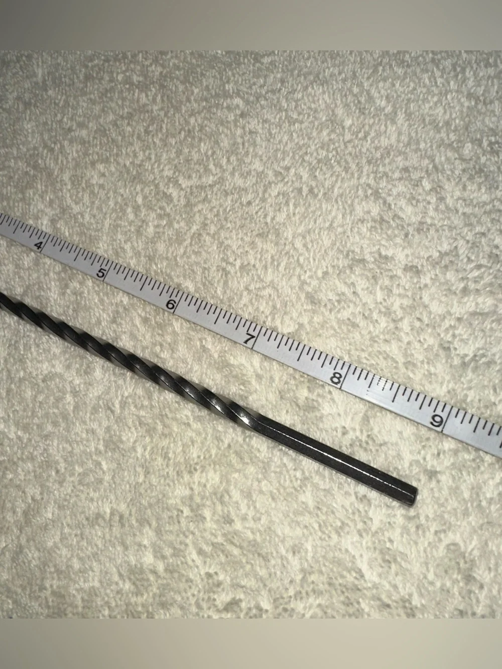 Vintage Bar Spoon Stainless Steel USA Twisted Handle Cocktail Stirrer 9